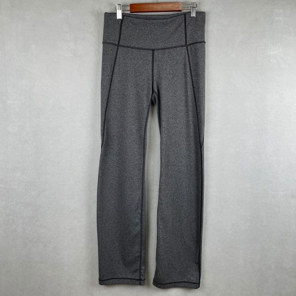 Athleta Gray Heather High Rise‎ Straight Leg Yoga Pants Athleisure 869035-02 M